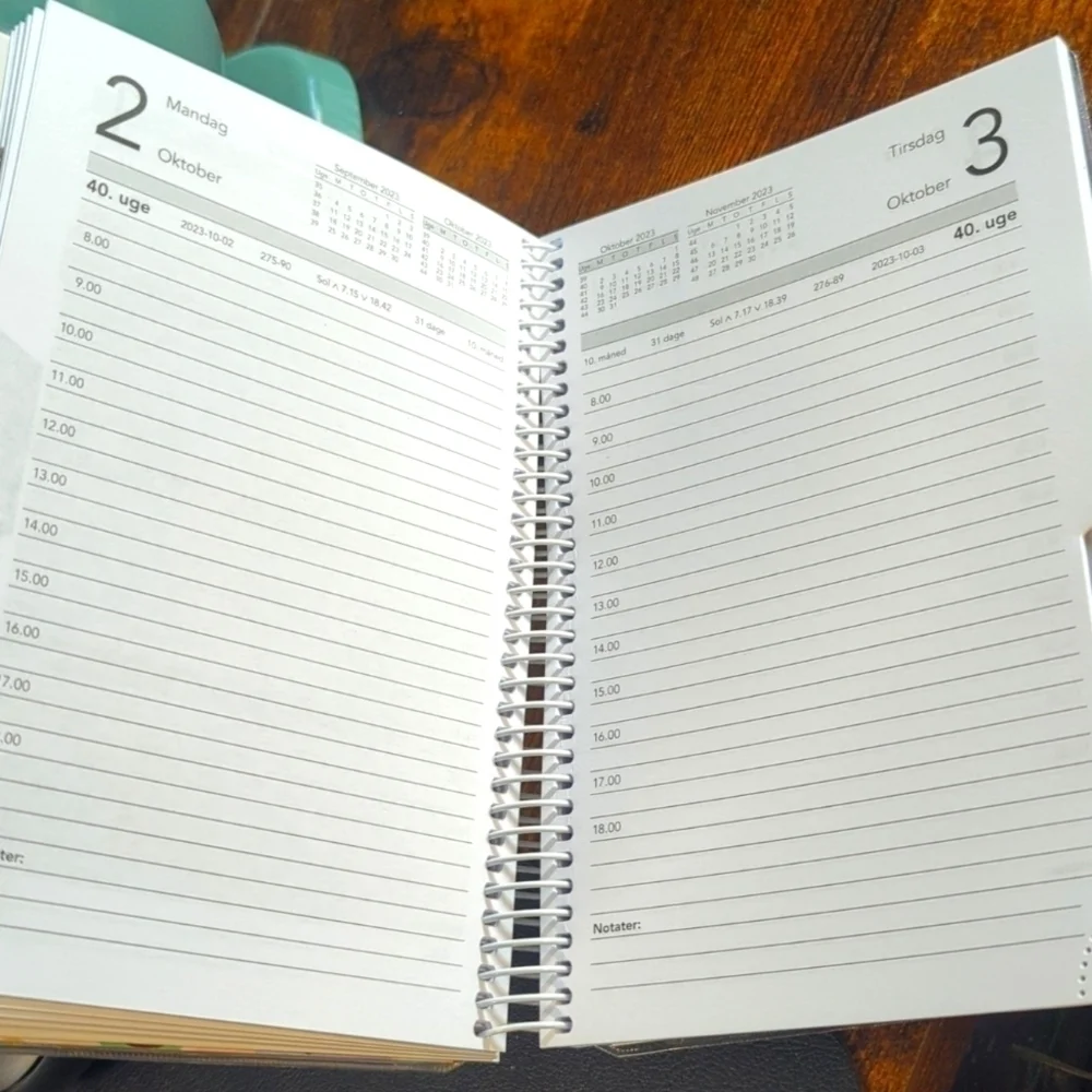 New and Unused Danish 2023-2024 Day Planner